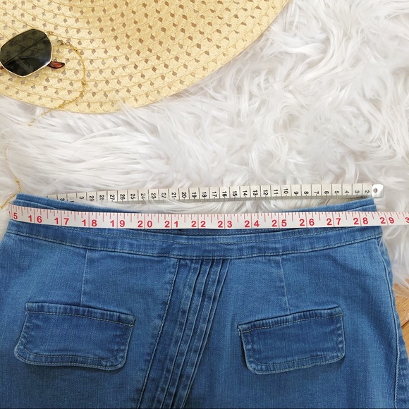 Denim Wrap Skirt - Picture 3 of 5